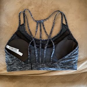 Strappy Black Sports Bra/Crop Top